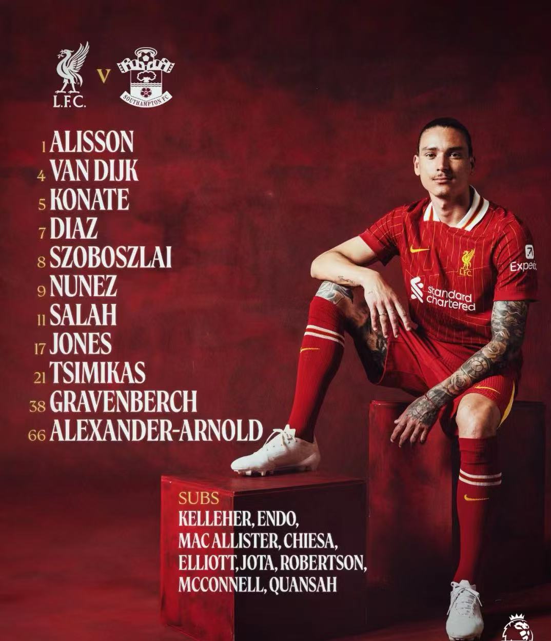 关于利物浦主场不敌南安普顿，遭遇败绩的信息